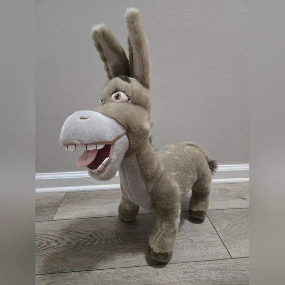 Donkey Plush From Shrek Movie Dreamworks Universal Studios 17" × 20" Stuffed - Picture 6 of 13